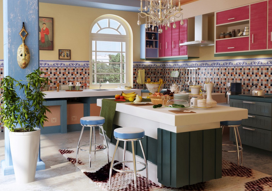 mediterranean-kitchen-design-combination-of-three-colors