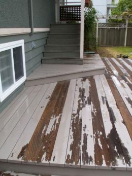 painted deck versus stained deck