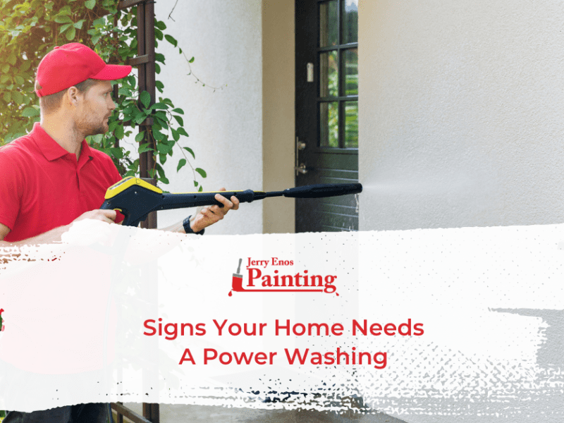 Signs your home needs power washing