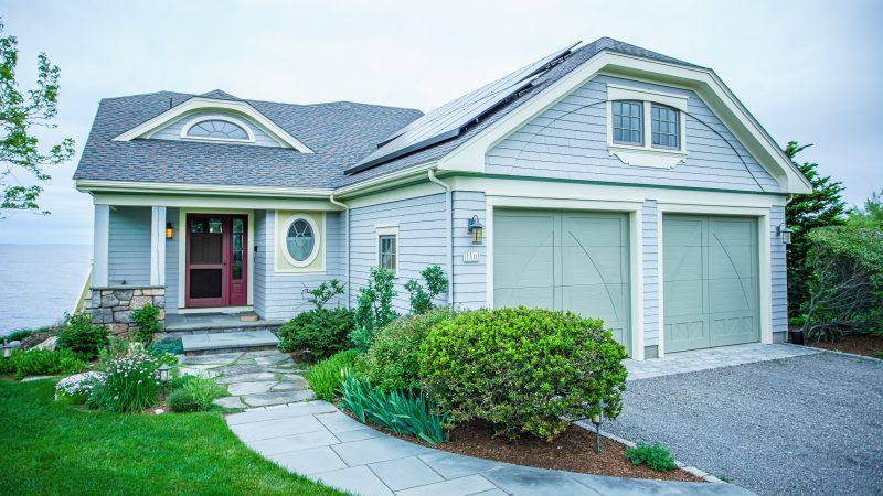 Front of exterior painting project
